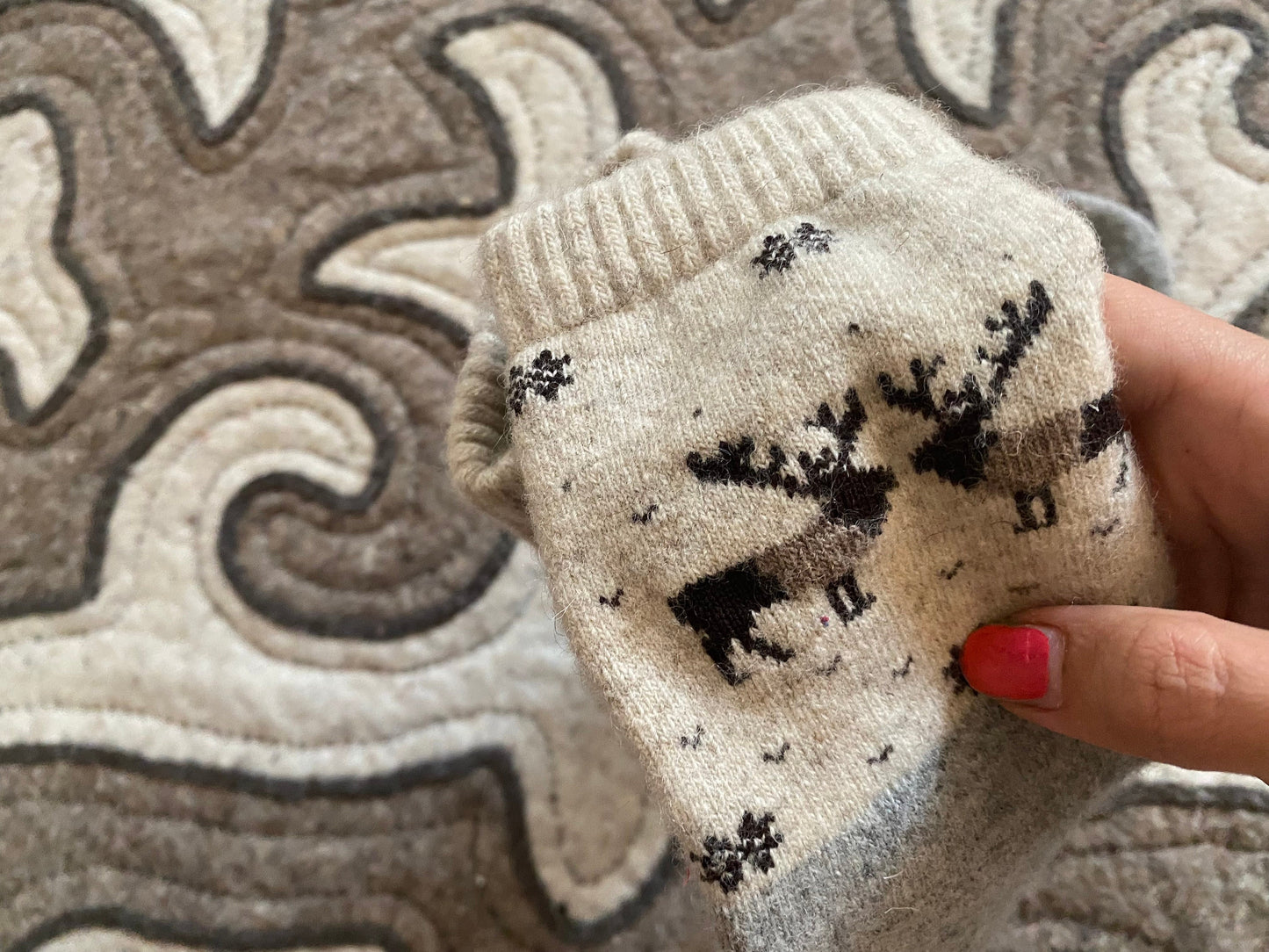 Mongolian Adults 100% Sheep Wool Cashmere Socks