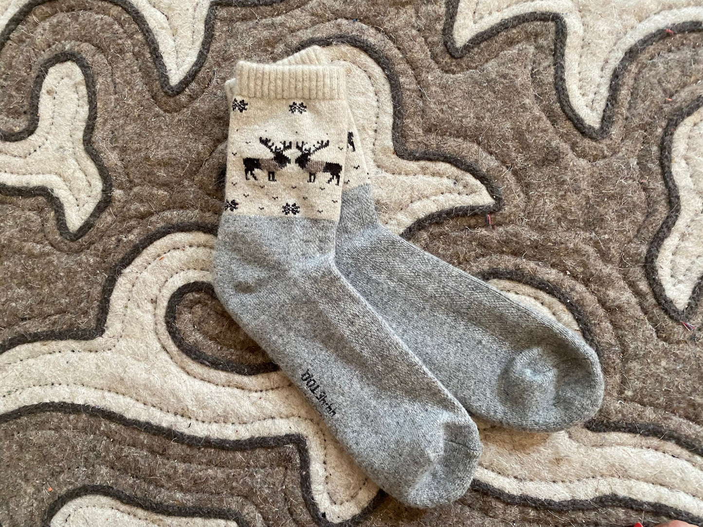Mongolian Adults 100% Sheep Wool Cashmere Socks