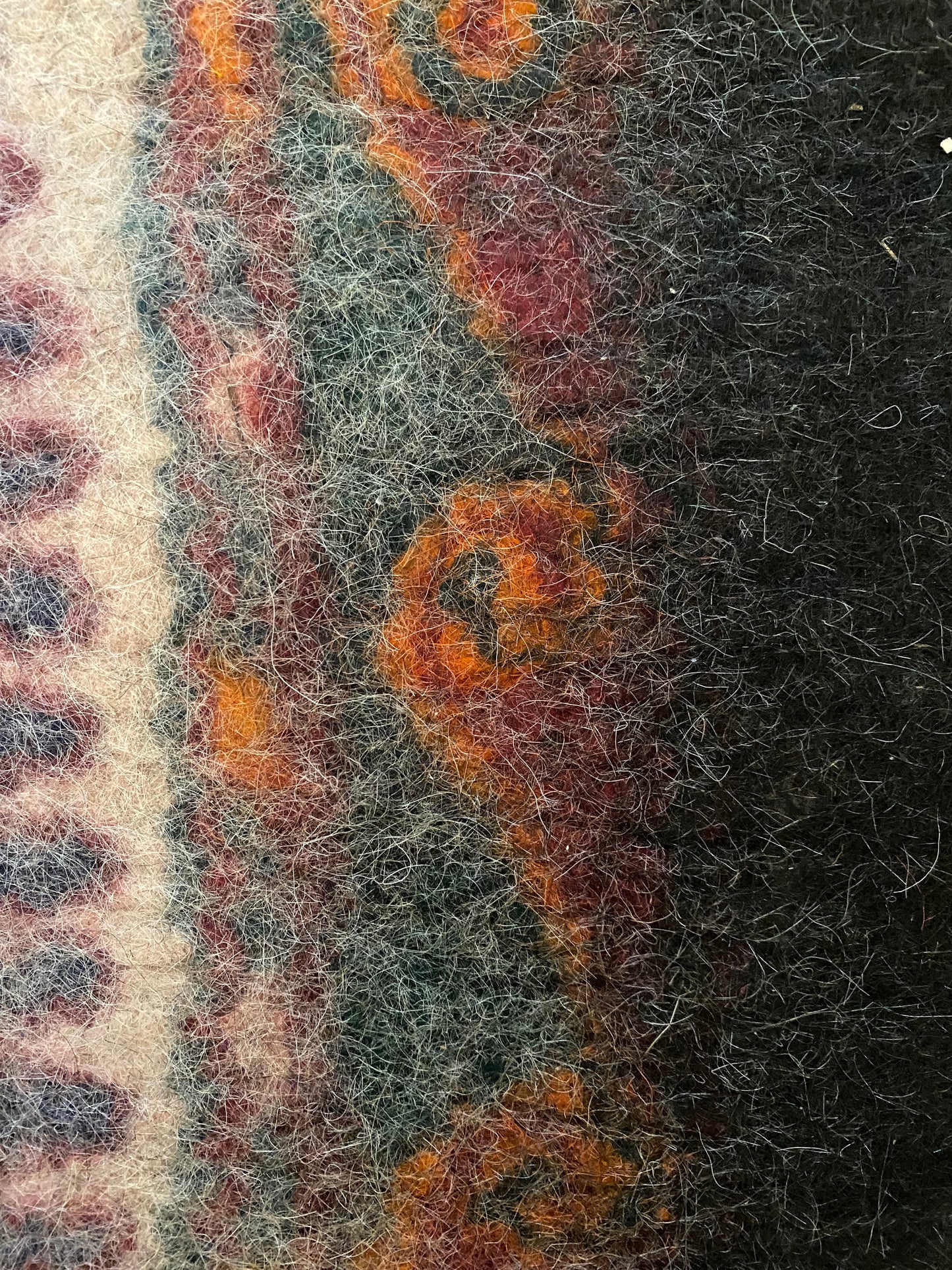 Koshma felt carpets from Turkmenistan