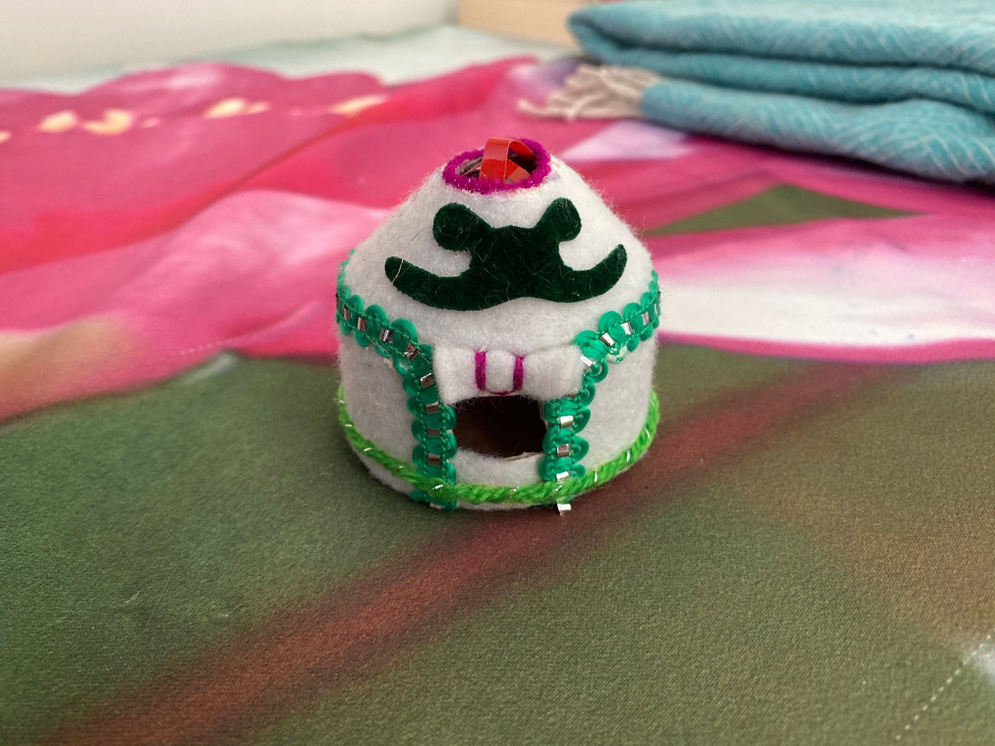 Felt Mongolian Kazakh Yurt Ger Felt with ornament