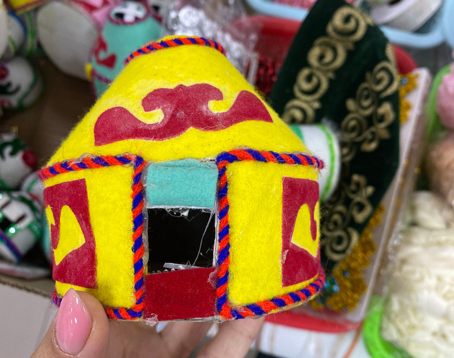 Felt Mongolian Kazakh Yurt Ger Felt with ornament