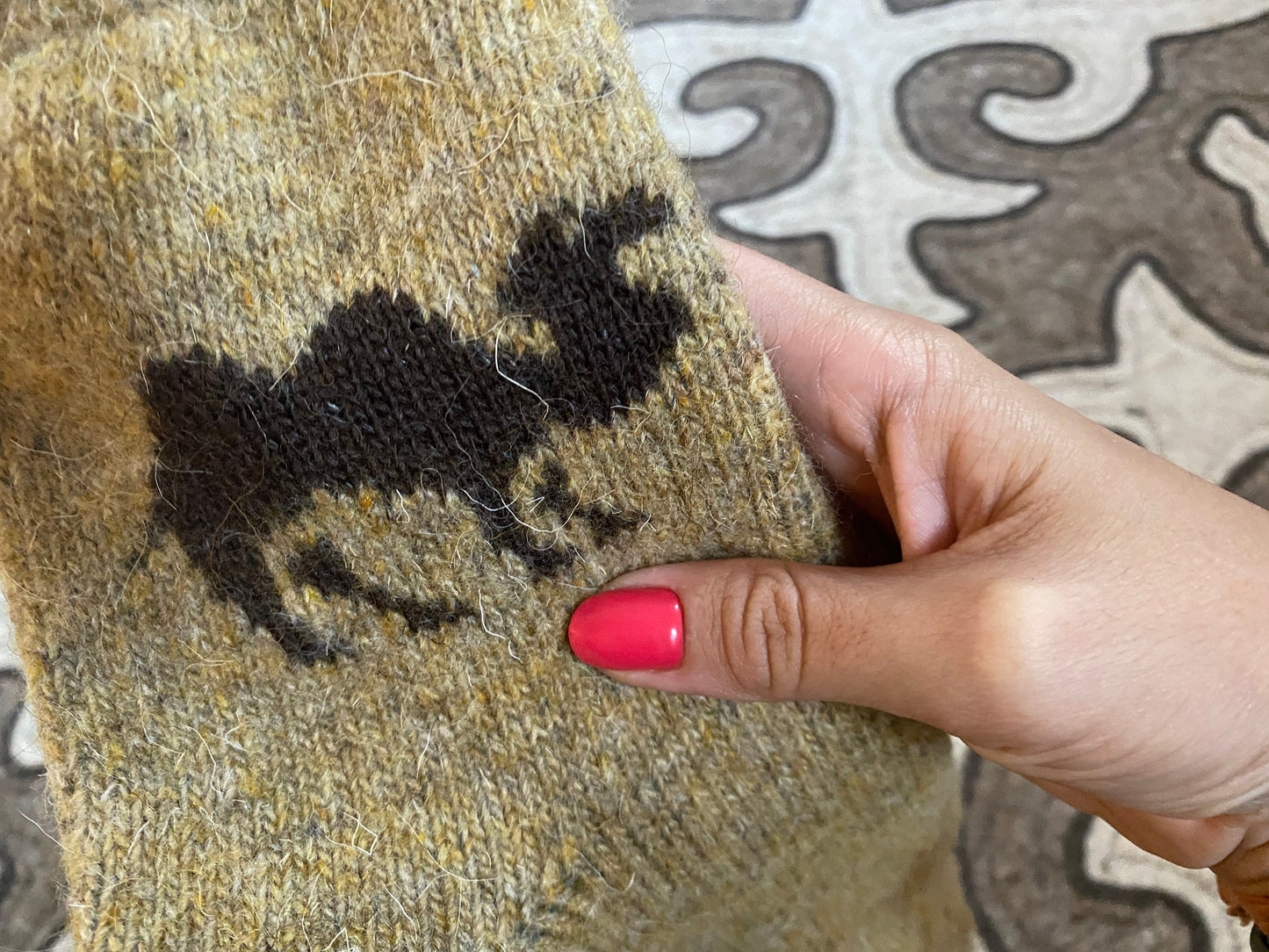 Mongolian Adults super warm camel socks