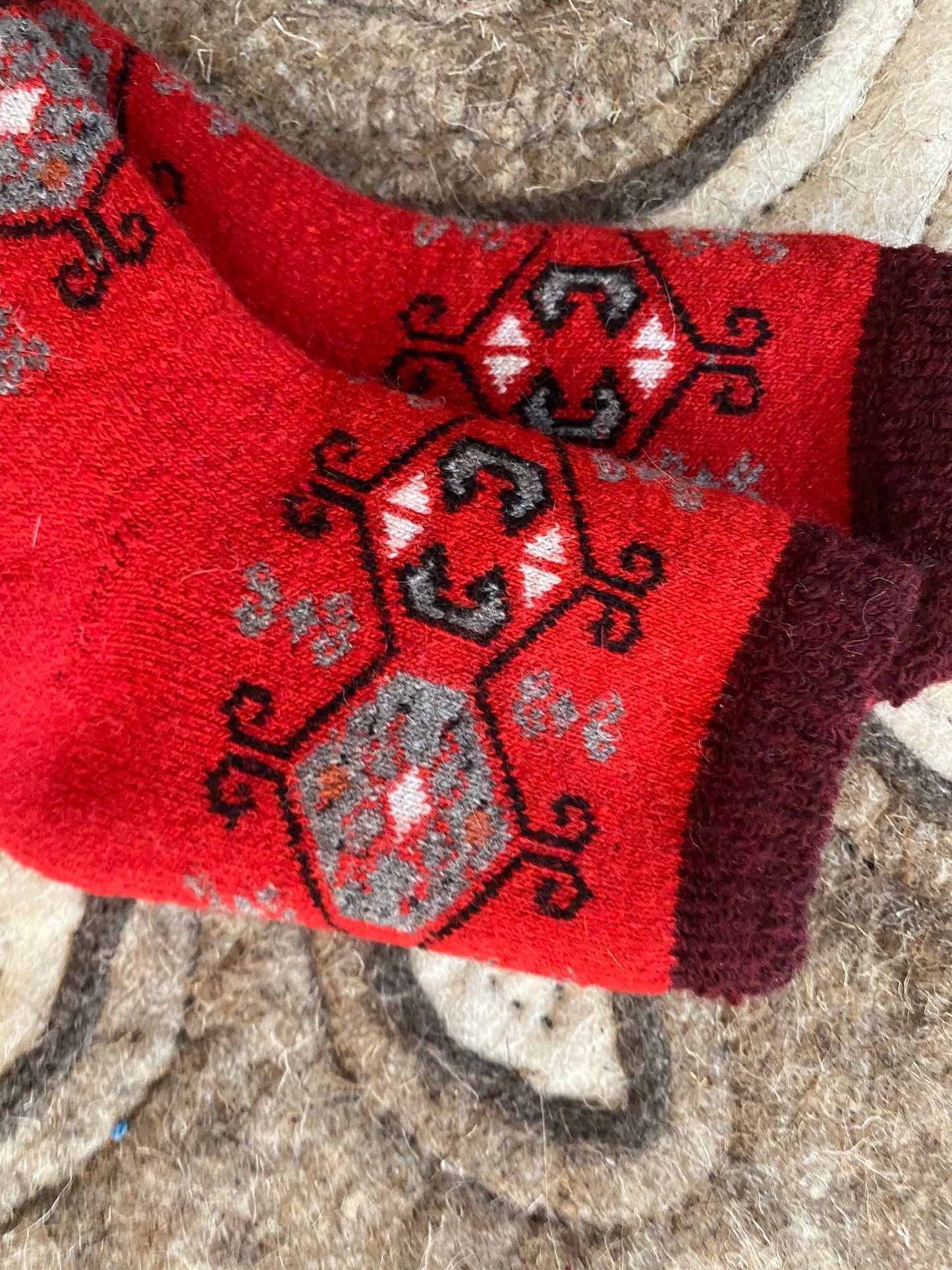 Mongolian Kazakh 50% Sheep wool socks