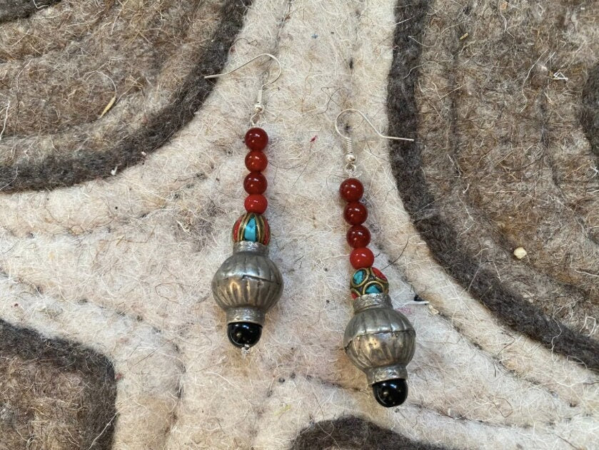 Vintage Central Asian earrings